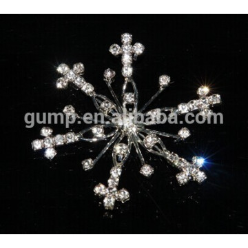 Broche en cristal de flocon de neige